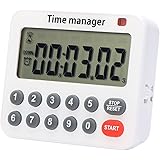 BRAPILOT Digital Countdown Kitchen Cooking Timer 99H 59M 59S, Count Up,Alarm ON/Off, Kickstand Magnetic, Auto-Sleep, Memory f