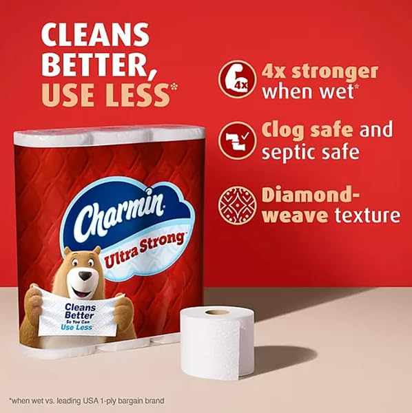 CHARMIN ULTRA STRONG 2-PLY TOILET PAPER 32 ROLLS, 231 SHEETS/ROLL