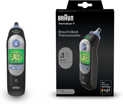 Braun ThermoScan 7 Ear Thermometer Age Precision Black IRT6520B