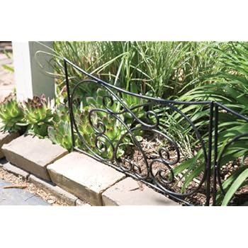 Amazon.com : Panacea Crossing Scrolls Garden Edging Black ... Amazon.com : Panacea Crossing Scrolls Garden Edging Black ...