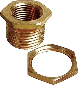 LASCO 17-2249 1/2-Inch Female Pipe Thread by 3/4-Inch Garden Hose Thread Brass Cooler Drain
