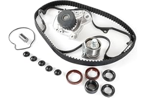 DAYSYORE Timing Belt Kit with Water Pump Fits for 2001-2005 Honda Civic 1.7L SOHC 16 Valve D17A6, D17A1, D17A2, D17A7 Engine
