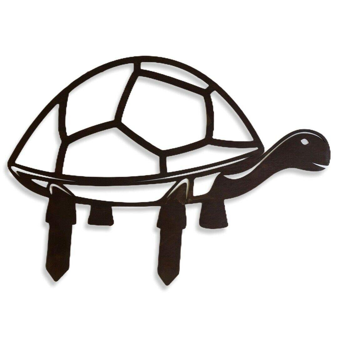 rwnorfolk Giant Tortoise Rusty Metal Garden Decoration, Turtle Garden Ornament, Feature, Lawn Statue, Feature Art Sculpture Gift Present