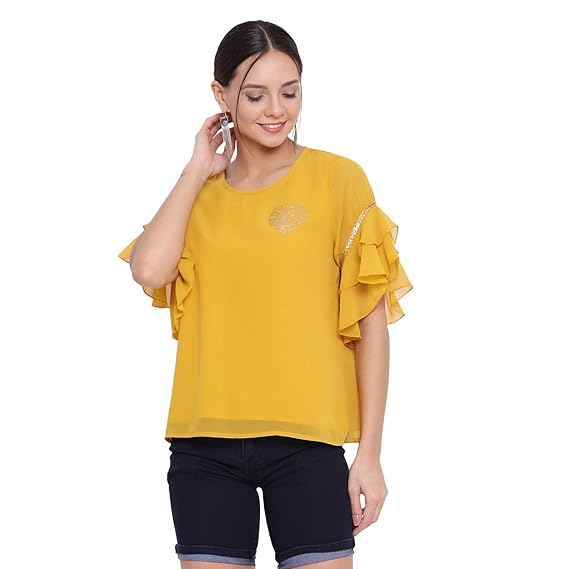 yellow tops for women