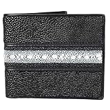 Kanthima Genuine Stingray Leather ID Bifild Wallet