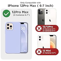 COFFKER for iPhone 12 Pro Max Case, [2X Camera