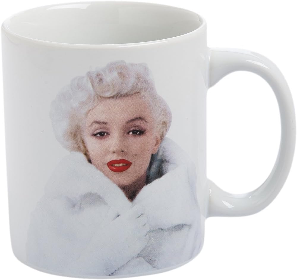 Vandor Marilyn Monroe Just a Girl Ceramic Coffee Mug Cup, 12 Ounce