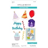Spellbinders S5-600 Birthday Wreath Add-Ons Etched Dies by Suzanne Hue