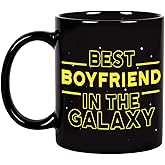 Fatbaby Best Boyfriend in the Galaxy Coffee Mug,Funny Birthday Valentine's Day Christmas Gifts For Boyfriend Him Tea Cup 11 oz