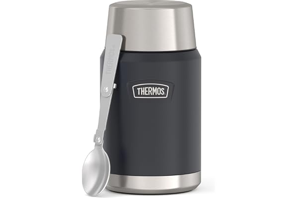 THERMOS, ICON Series, 24 Ounce Stainless Steel Vacuum Food Jar, Granite