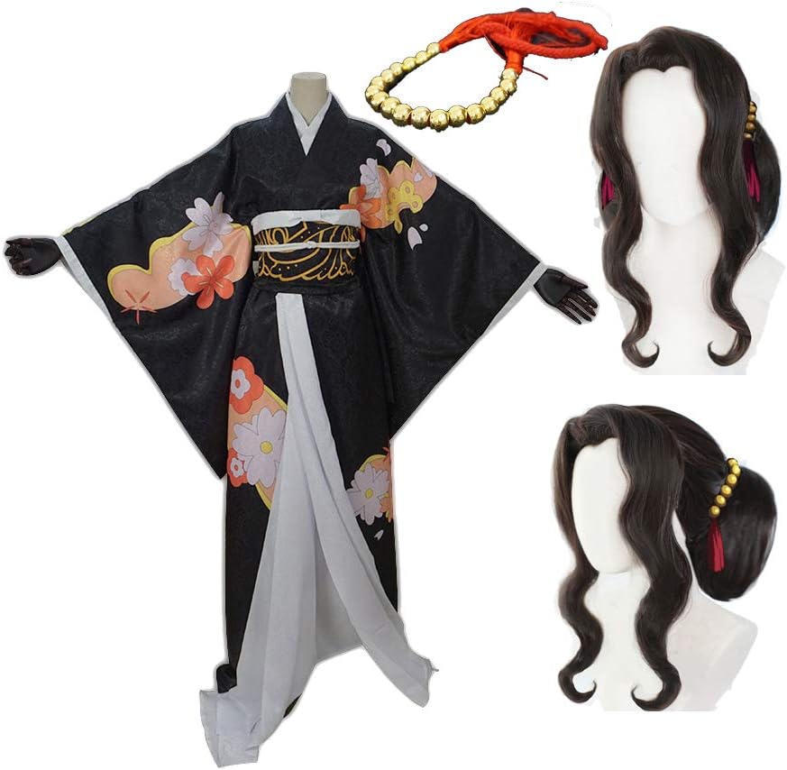 Amazon Co Jp Sweeteasy Real Photography Cosplay Costume With Wig Hair Ornament Women S Wear Kimuji Undisastable Kimatsu Bozan Devilation Blade Stage Wear Stage Clothing Cosplay For School Festivals Cultural Festivals Fancy Dress Party Tdl