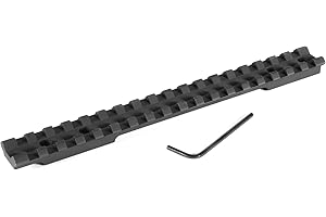 EGW Savage Round Back Long Action Picatinny Rail Scope Mount – 0 MOA, CNC Machined 6061 T6 Aluminum, Matte Black, Made in USA, Includes Mounting Hardware