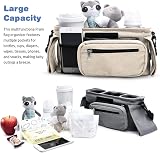 Tyuodna Baby Pram Bag Stroller Organiser Beige Universal Fit view 3