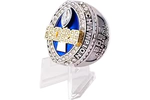 guancrown 2023 Fantasy Football Championship Ring Trophy - Gold And Silver Plated | FFL Champion Ring