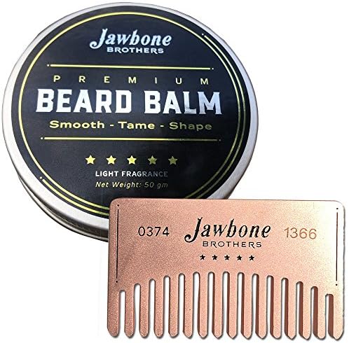 Energizing Citrus Beard Balm + Stainless Steel Beard Comb