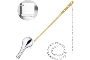 SOOENBEN Toilet Handle Replacement Kit, Universal Toilet Flush Handle Trip Lever with H2 Brass Arm, Toilet Flusher Repair Kit Inside Tank Compatible with Mansfield Kohler American Standard TOTO Korky Gerber