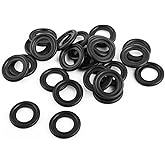 25PCS M14 Rubber Crush Washers Oil Drain Plug Gasket,Crush-Resistant Crush Washer for Replacement Oil Drain Plug and Protecti