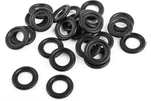 25PCS M14 Rubber Crush Washers Oil Drain Plug Gasket,Crush-Resistant Crush Washer for Replacement Oil Drain Plug and Protecti