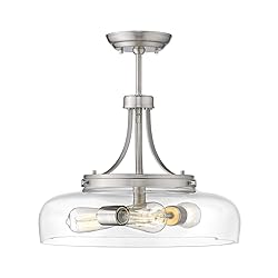 EAPUDUN 3-Light Farmhouse Semi Flush Mount Ceiling
