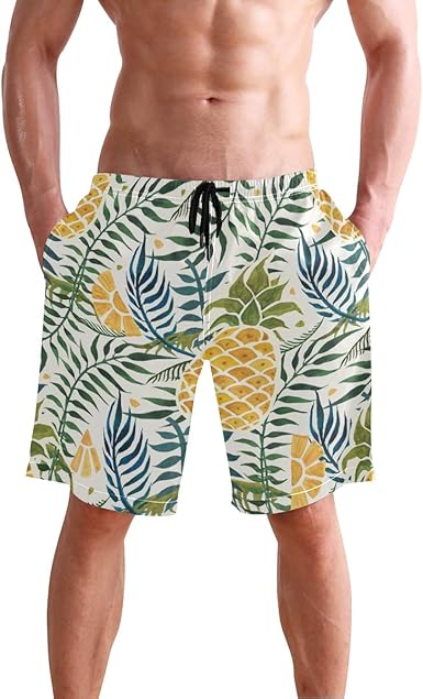 pineapple swimming trunks