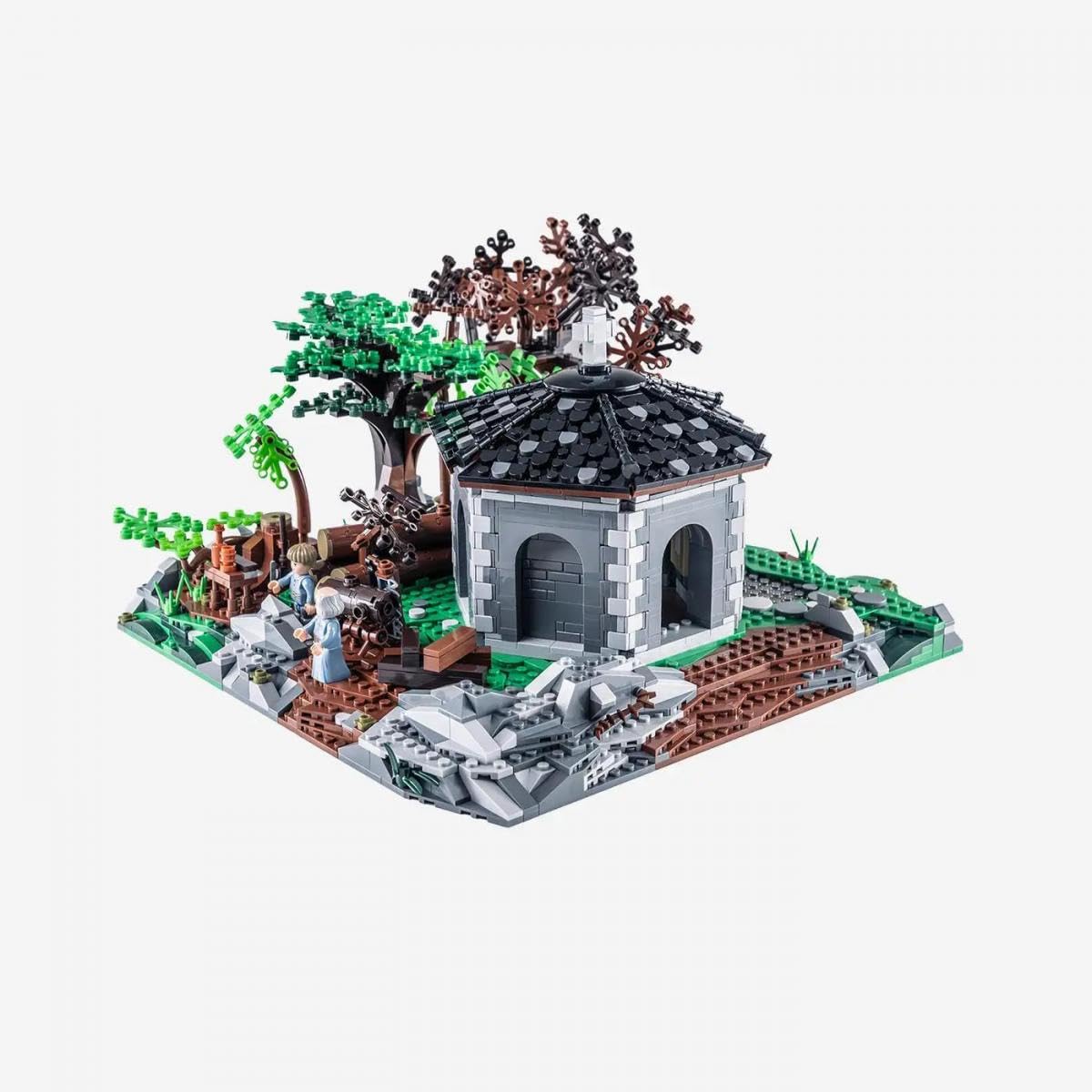 BlueBrixx Pro 108267 – Kloster Blaubrunn - Die Kapelle aus Klemmbausteinen mit 2250 Bauelementen. Kompatibel mit Anderen Klemmbausteinen 2