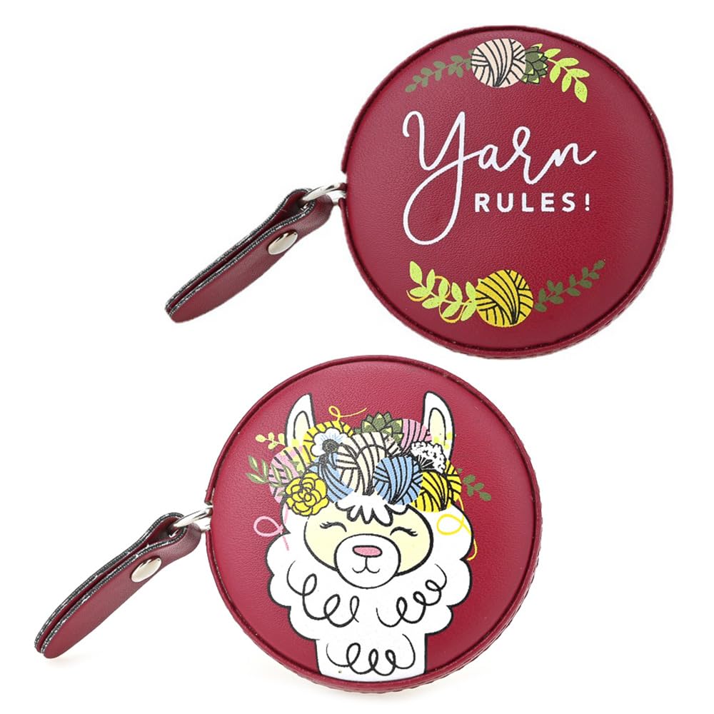 2 Pcs Measuring Tape for Body Soft Tape Measures Mini Measuring Tape Retractable Tape Measure Sewing for Tailors Family Measure Chest Waist Circumference PU Leather Red 150 cm / 60 Inch