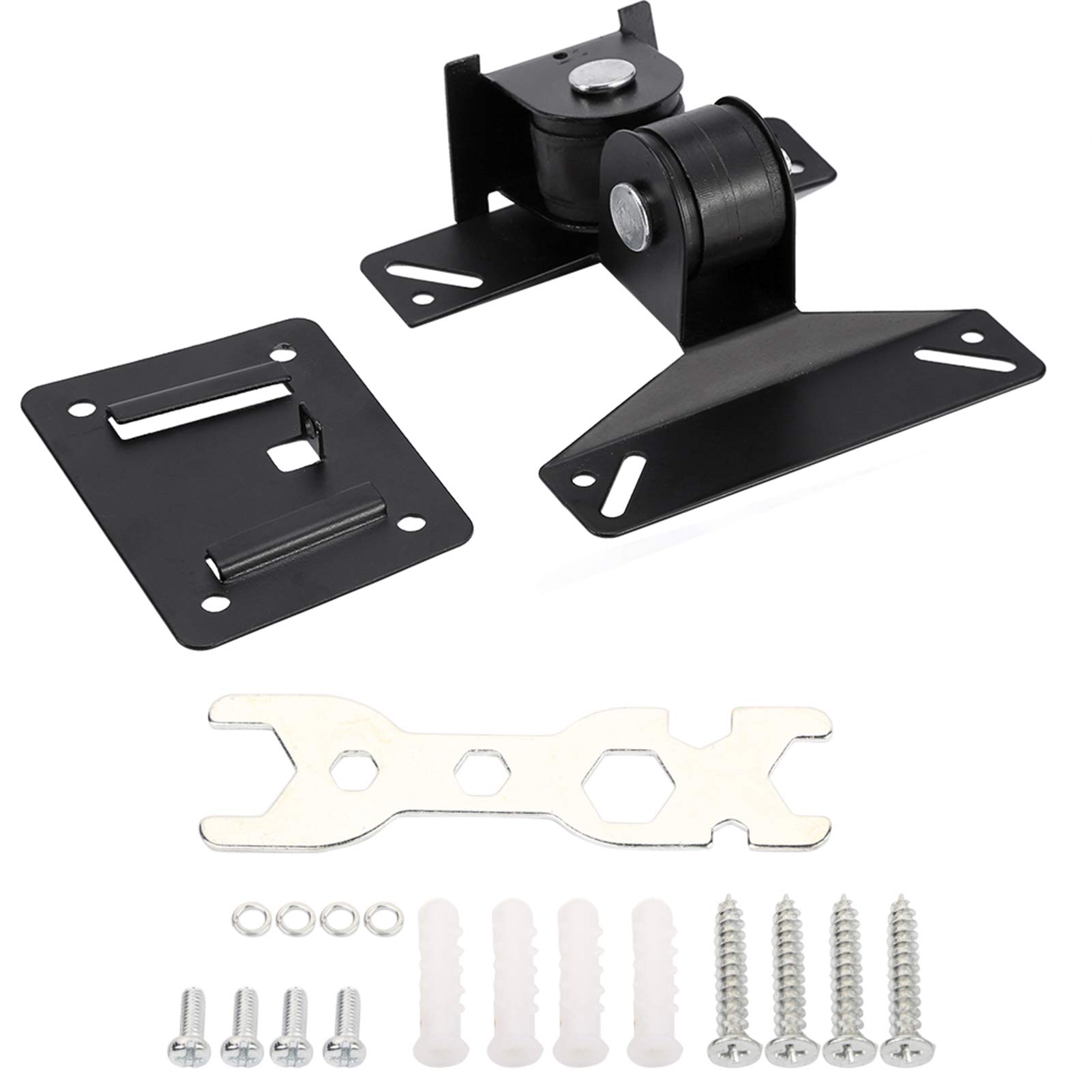 Tilt and Swivel TV Bracket, 180°Rotation TV Wall Bracket for 14-27" Plasma LED LCD Monitor, Maximum VESA 100X100mm Load 22lbs