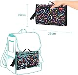 Lekebaby Portable Nappy Changing Mat with Wipe-Pocket Bar Color view 2