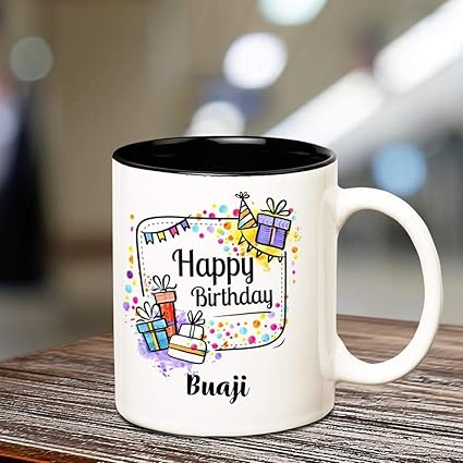 Buy Huppme Happy Birthday Buaji Coffee Name Mug 350 Ml Inner