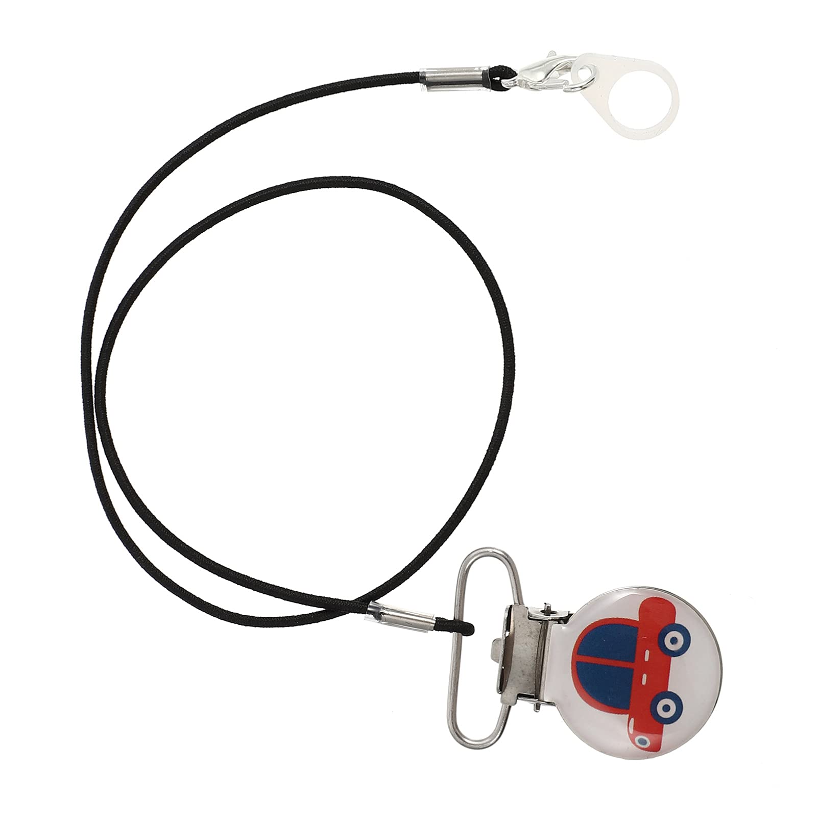 Clip Anti- Lost Lanyard Keepers Single Ear BTE Hearing Aids Holder Straps Protector Retaining Clips with Hanging Rope for Adults Seniors Kids Style 1