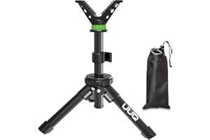 UUQ QV3 Rapid Shooting Rest Tripod with 8.7’- 18.7’Height Adjustment, Lightweight Aluminum Cast Construction, Portable Rifle 
