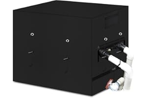 GJMZTQG Heavy Duty Outdoor Pool Heat Pump Cover, 600D Waterproof UV Resistant Anti-Fading, Black, 40" L x 34" W x 31" H