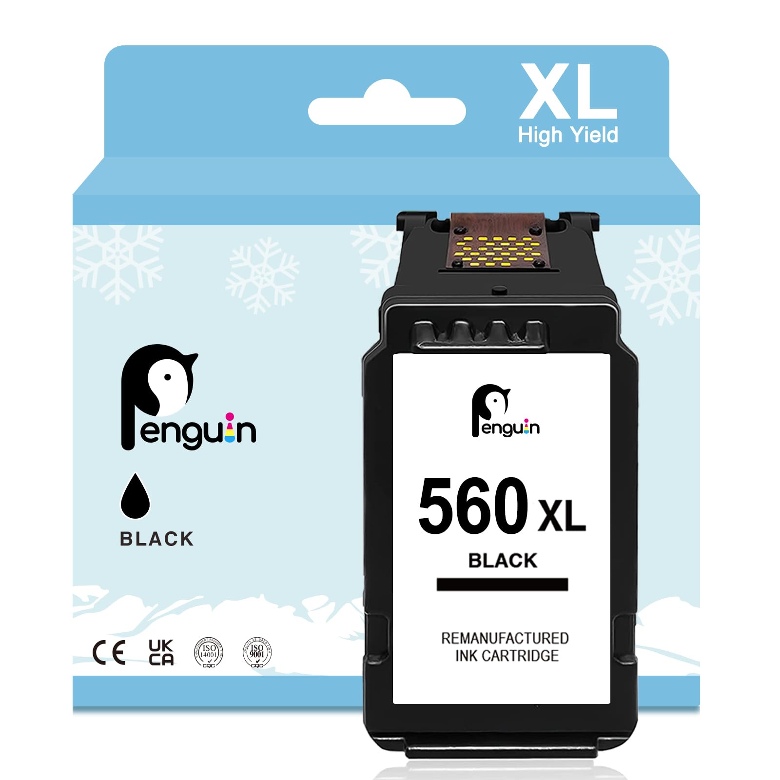 Penguin PG-560XL Black for Canon 560 XL Ink Cartridge Replacement for TS7451i TS7450i TS7451a TS7450a TS7450i TS5350a TS5350i TS5351 TS5351a High Yield