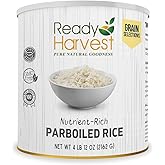 Ready Harvest Emergency Food - Parboiled White Rice | Survival Food | Pantry Staples | #10 Can | 30-Year Shelf Life | 4 lbs | Cans Filled to the Top