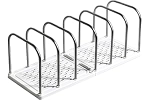 Desktop File Organizers Metal Wire Magazine Stand Bookshelf For Desk 6 Slot File Sorter Rack 14.5x5.7x5.3Inch Document