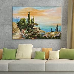 Canvas Wall Art of Relaxing View Over Countryside Home | 12" x 18"