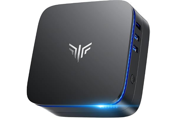 KAMRUI AK1PLUS Mini PC Computer, Intel Celeron N5095 (Up to 2.9GHz), 16GB RAM 256GB SSD, Dual 4K Mini Desktop Computer, Support 2.5'' SSD Expansion, WiFi, Bluetooth, Ethernet, Business Home Office PC