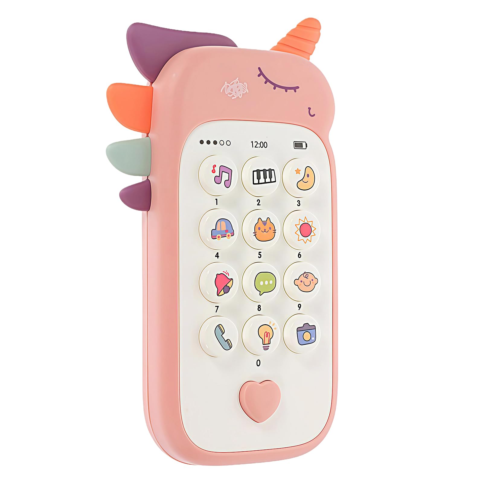 Baby Toys - Interactive Baby Learning Phone Toy for 1 Year Old Boys & Girls, Educational Toy with Music, Sounds & Lights | 1 year old girl gifts(Pink)