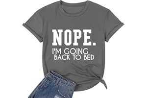 ALAPUSA Nope Not Today Shirt Women| Women's Cute Shirt| Graphic Tees Unisex