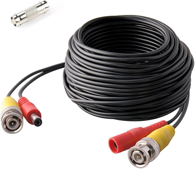 ISEEUSEE Balck 60Feet BNC Video Power Security Camera