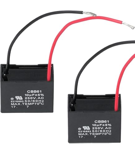 CEILING FAN CAPACITOR CBB61 10uf 250V 2 WIRE Genuine With 1 Year Warranty 10mfd - Foto 7
