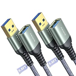 AINOPE 2 Pack USB Extensions Cable High Speed USB
