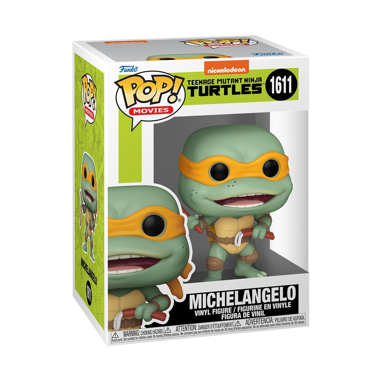 Funko Pop! Movies: Teenage Mutant Ninja Turtles (TMNT) - Michelangelo Sausage Link Nunchucks - TMNT 1990 - Collectable Vinyl Figure - Gift Idea - Official Merchandise - Toys for Kids & Adults