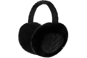 Pleneal Ear Muffs for Winter Women, Foldable Earmuffs Faux Fur Warm Ear Warmers for Women, Outdoor Cute Ear Covers for Girls