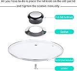 Gunwon 4 Pcs Pot Lid Knobs Stainless Steel Bakelite Replacement Handles with view 3