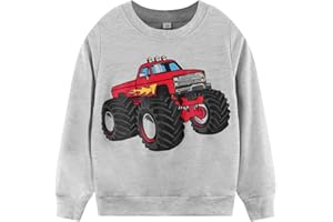 POPSHION Toddler Boys Sweatshirts Dinosaur Long Sleeve Pullover Crewneck Shirts Cartoon Tee Sport Tops for Kids 1-8T