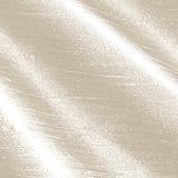 Angus International Dupioni Silk Fabric Ivory,