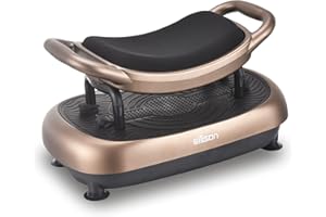 EILISON FITABS 3D Vibration Plate Exercise Machine - Ocsillation, Pulsation + 3D Motion Vibration Platform | Whole Body Viberation Machine for Lymphatic Drainage, Weight Loss, Recovery (Fitabs Brown)