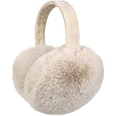 LCXSHYE Winter Ear Warmers for Women Foldable Soft Fluffy Ear muffs Girls Cute Ear Covers for Cold Weather