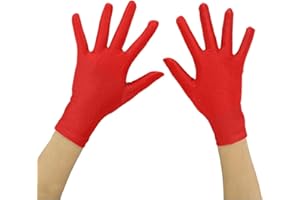 Ensnovo Girls' Boys' Wrist Length Spandex Full Finger Costume Gloves 5-18Y